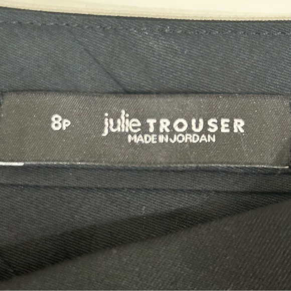 Loft Julie Trouser Sailor Straight Leg Pants Black Gold Button Nautical - Picture 7 of 8